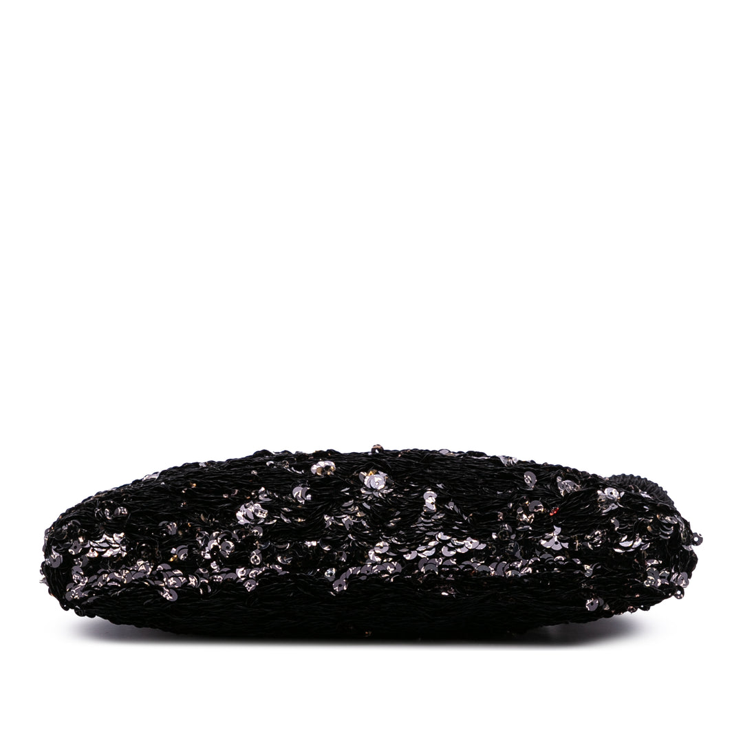 Sequins Rococo Pochette Black - Gaby Paris