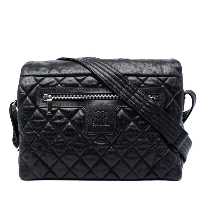 Chanel Large Matelassé Caviar Coco Cocoon Messenger Sac