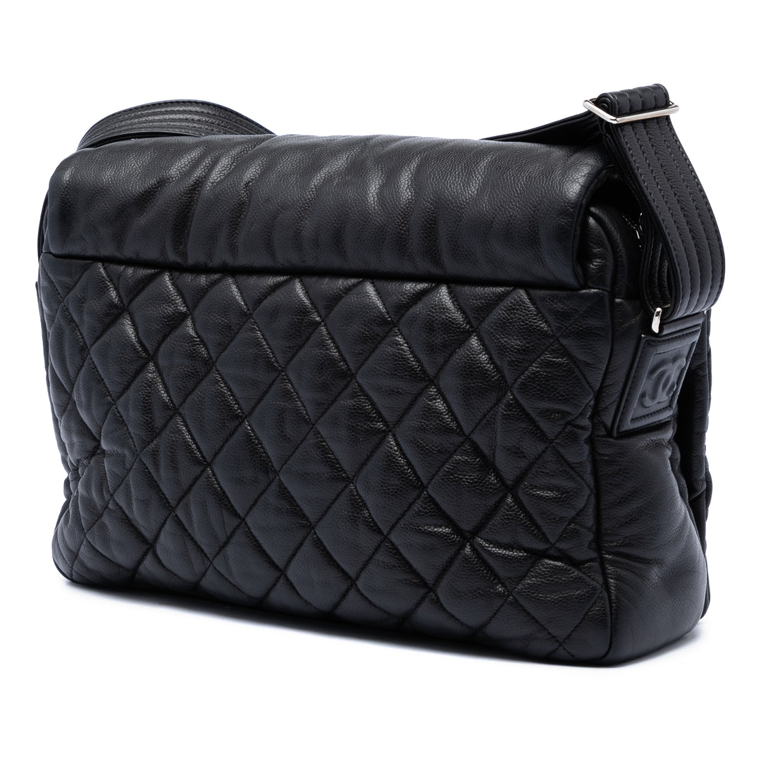 Chanel Large Matelassé Caviar Coco Cocoon Messenger Sac