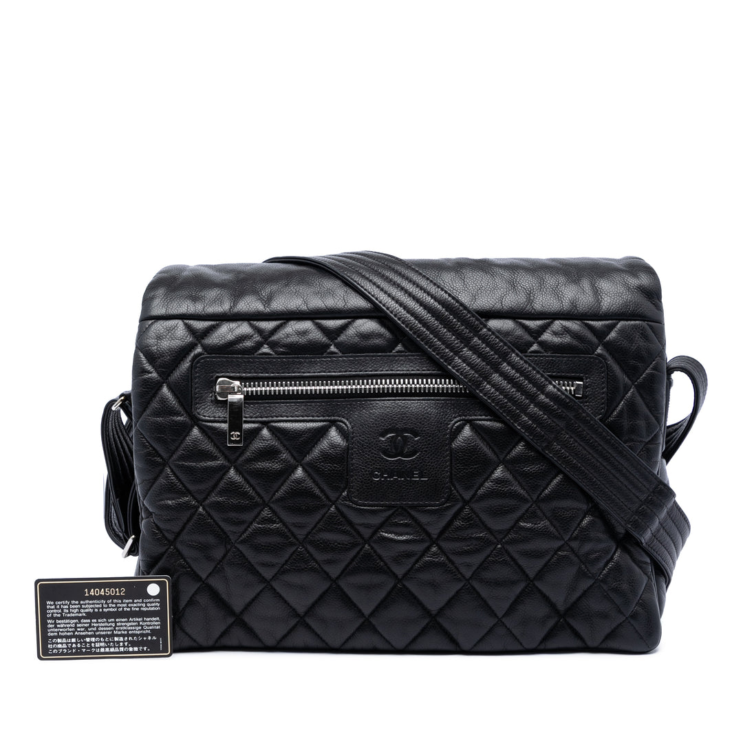 Chanel Large Matelassé Caviar Coco Cocoon Messenger Sac