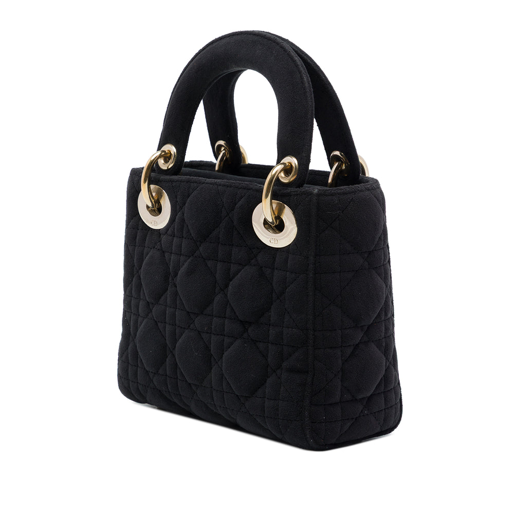 Dior Sac à main Lady Dior Cannage Mini Noir – vue 2 – GABY PARIS