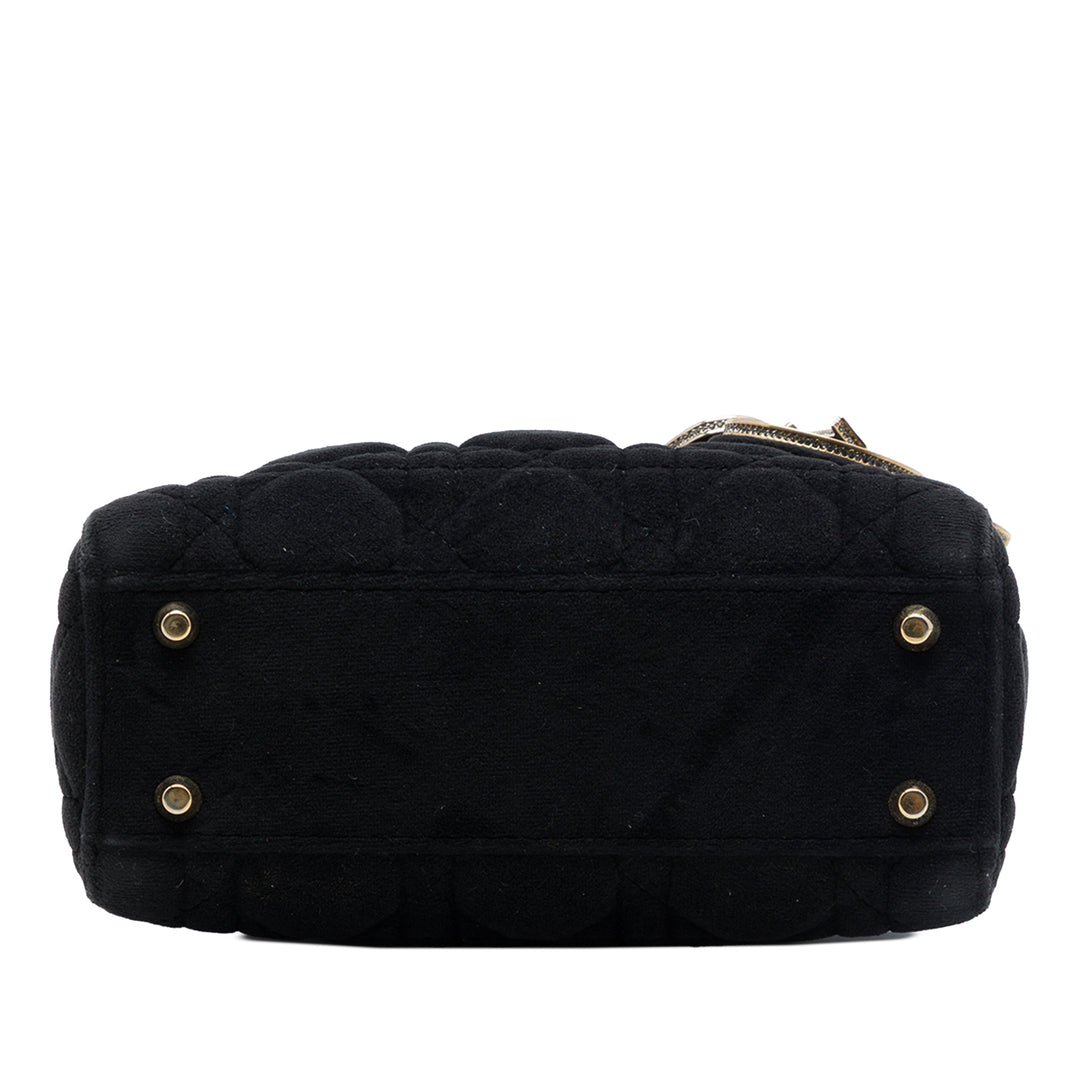 Dior Sac à main Lady Dior Cannage Mini Noir – vue 3 – GABY PARIS
