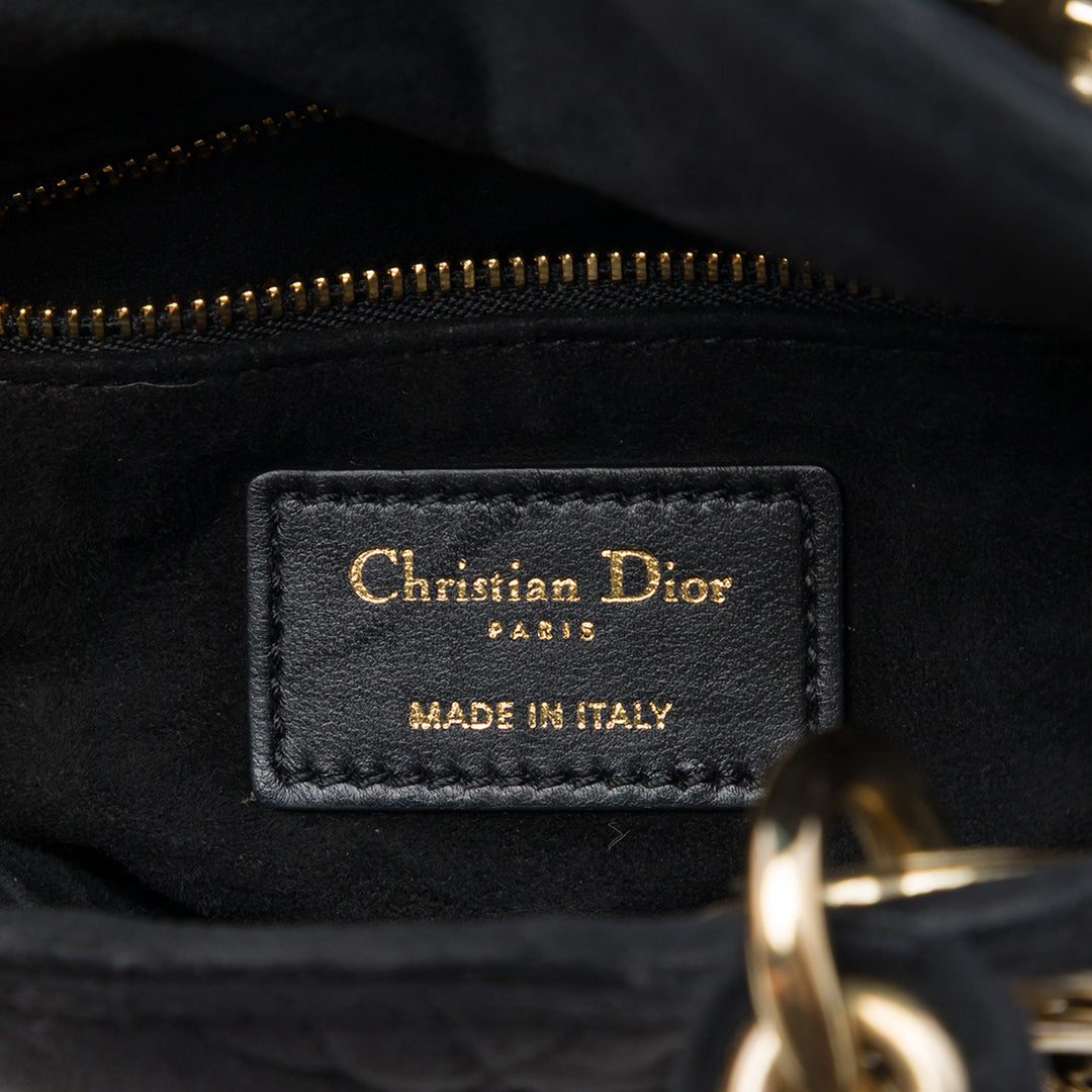Dior Sac à main Lady Dior Cannage Mini Noir – vue 5 – GABY PARIS