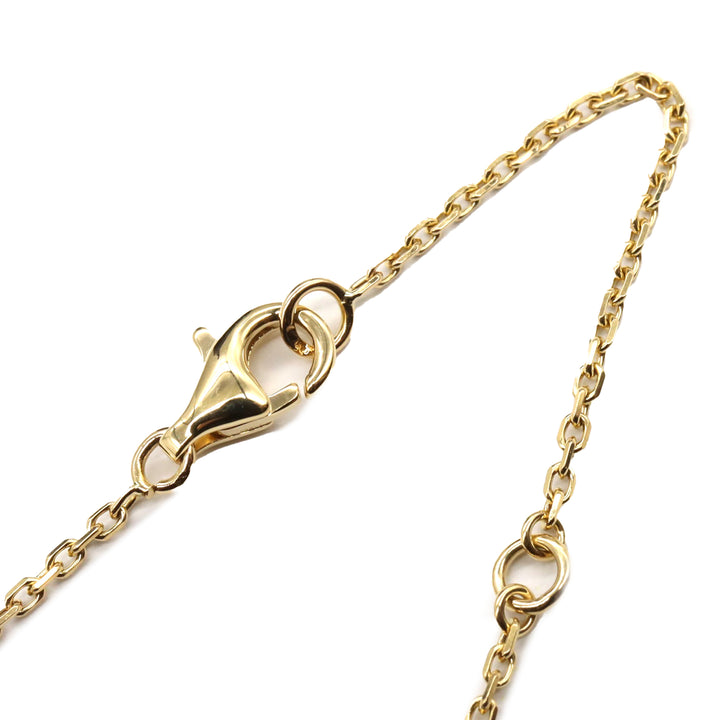 18K Yellow Gold and Onyx Vintage Alhambra Pendant Necklace Gold - Gaby Paris