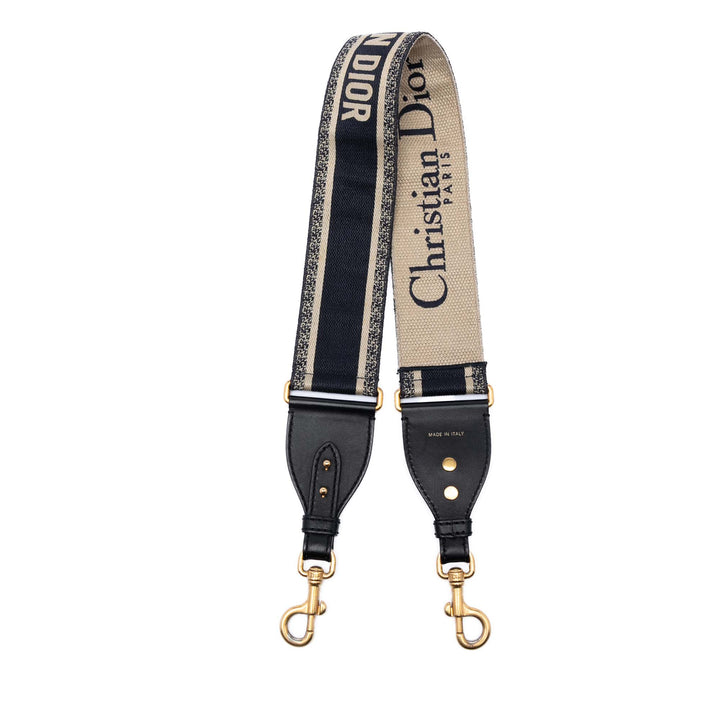 Dior brodé Toile Sac Strap
