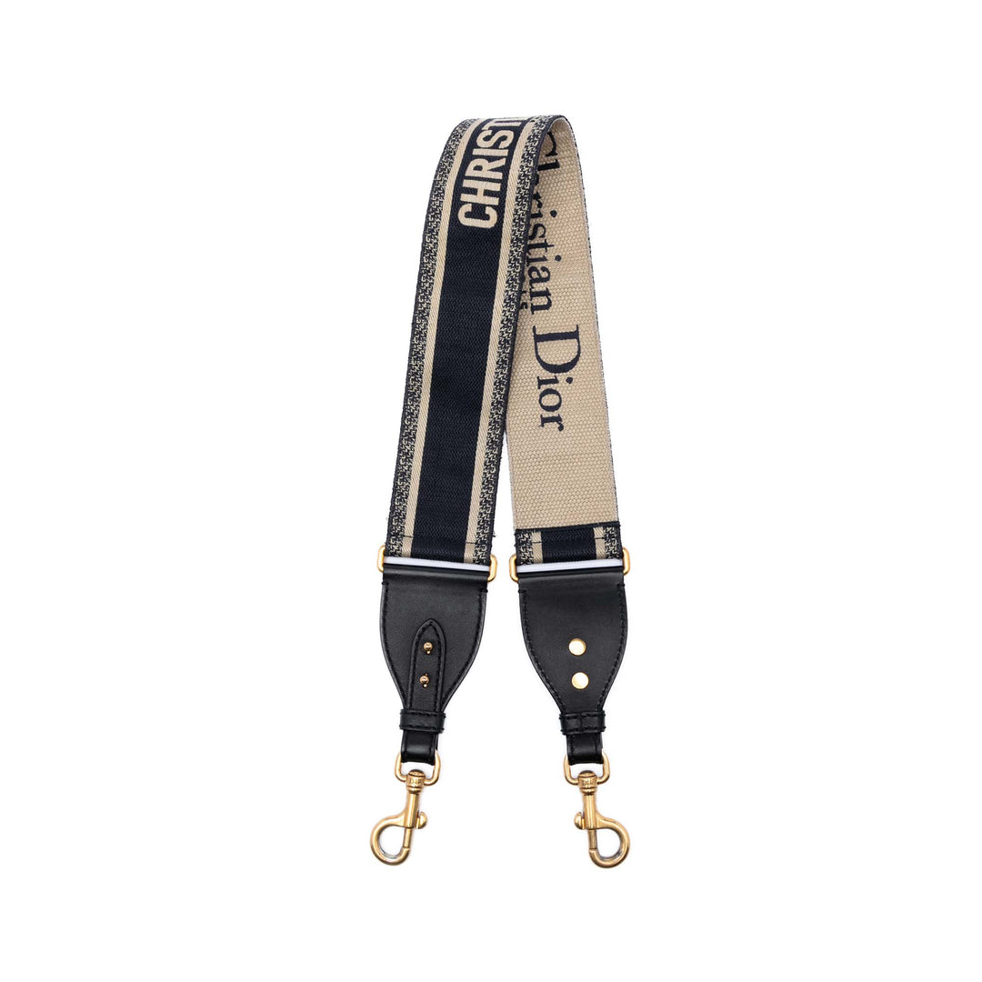 Dior brodé Toile Sac Strap