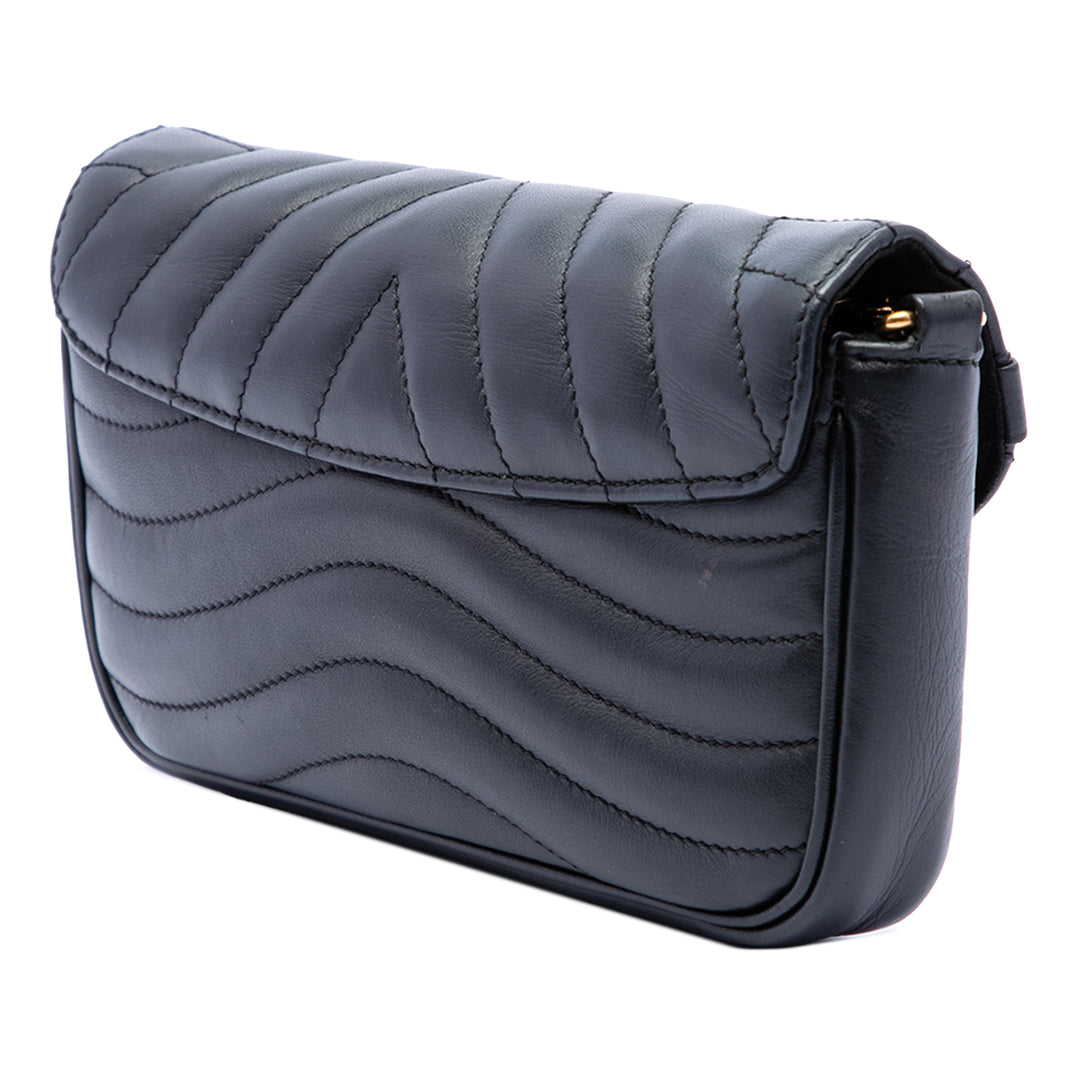 New Wave Chaîne Pochette Noir