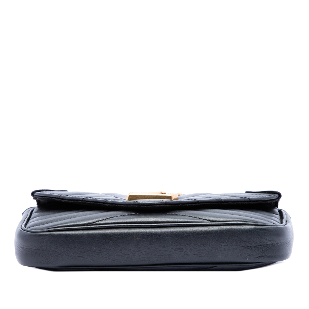 New Wave Chaîne Pochette Noir