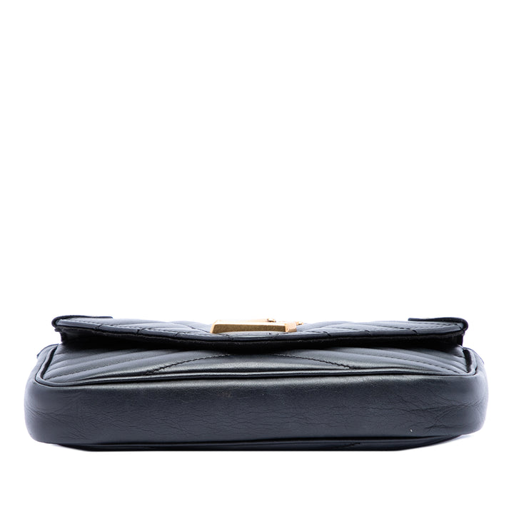 New Wave Chaîne Pochette Noir