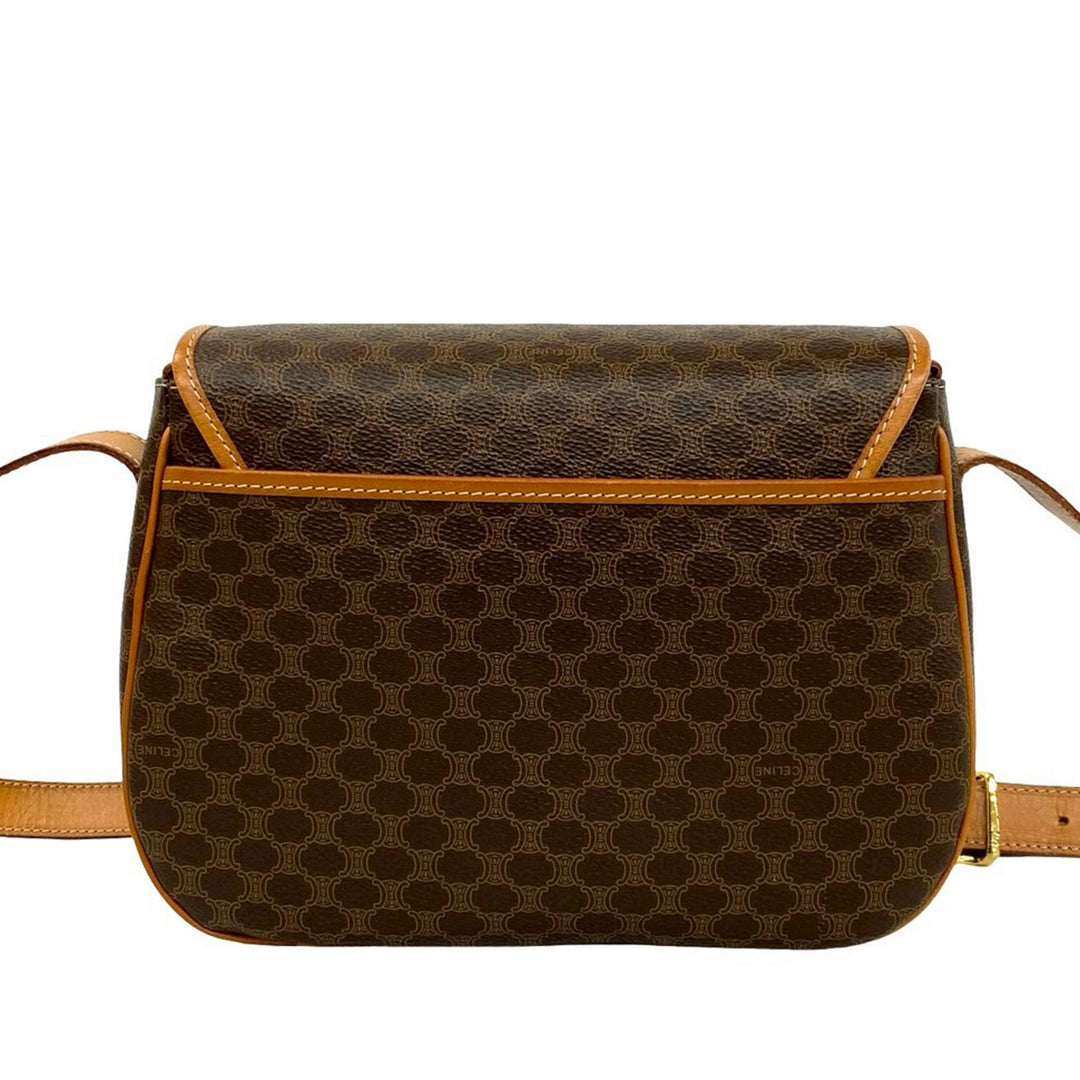 Celine Macadam Sac Sac Toile enduite Marron