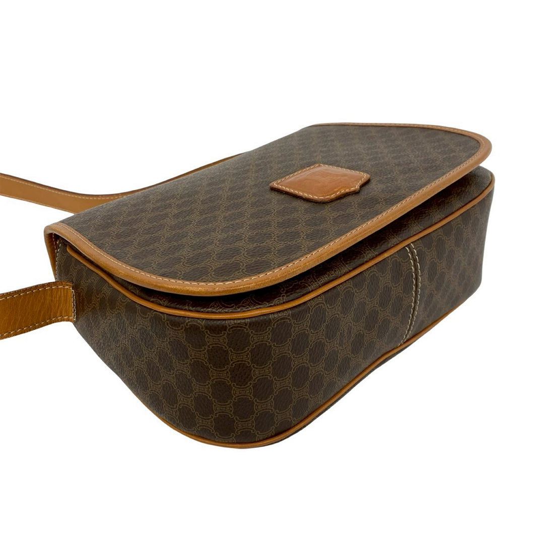 Celine Macadam Sac Sac Toile enduite Marron