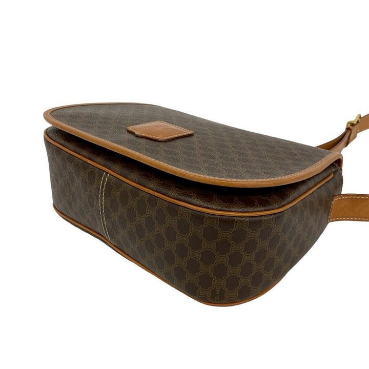 Celine Macadam Sac Sac Toile enduite Marron