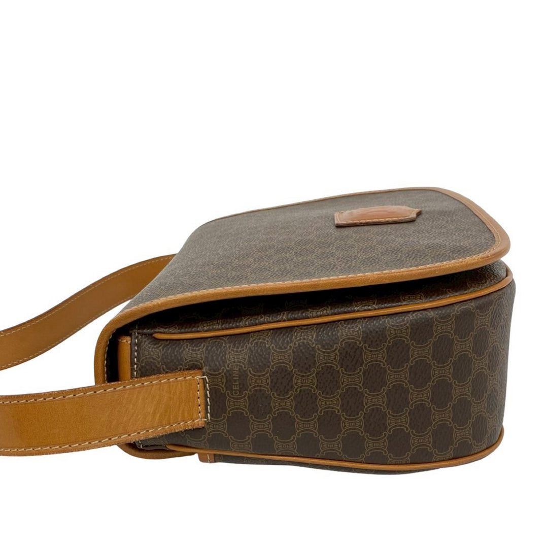 Celine Macadam Sac Sac Toile enduite Marron