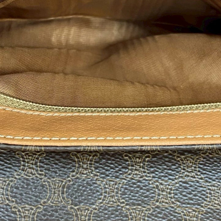 Celine Macadam Sac Sac Toile enduite Marron