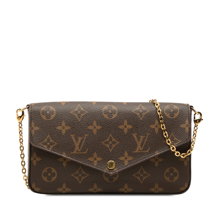 Pochette Felicie Monogram Marron