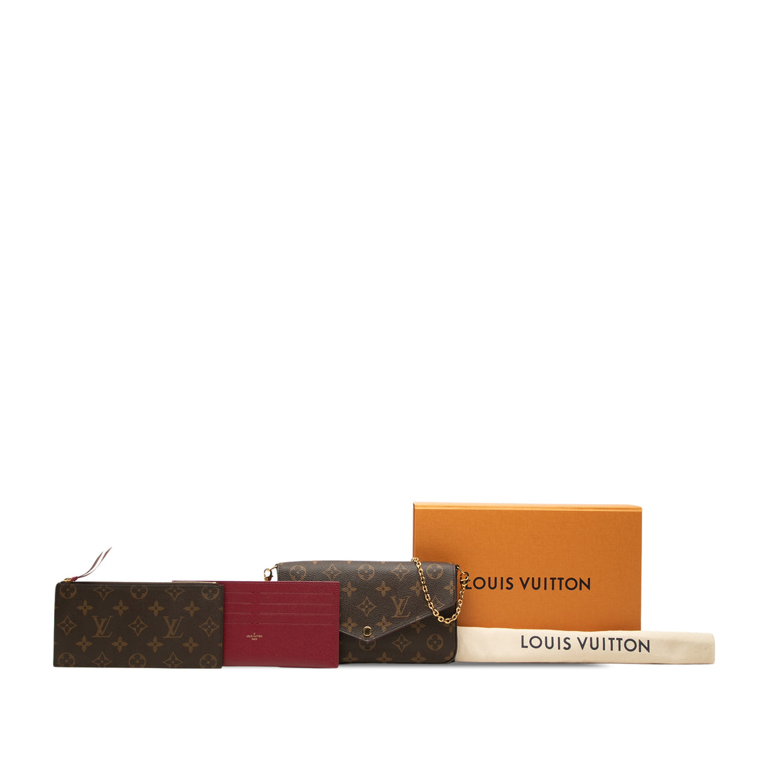 Pochette Felicie Monogram Marron