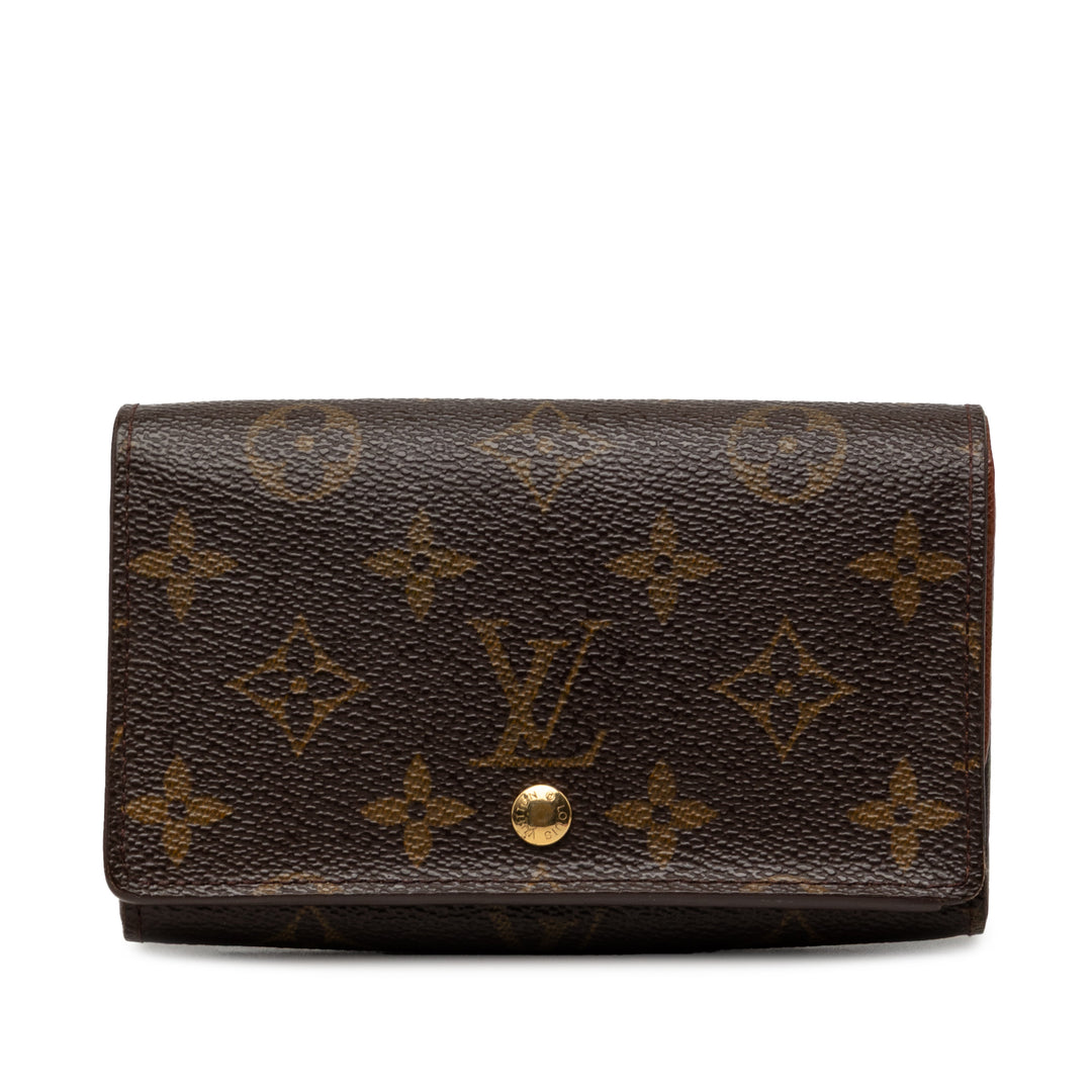 Louis Vuitton Monogram Porte Monnaie Tresor Portefeuille
