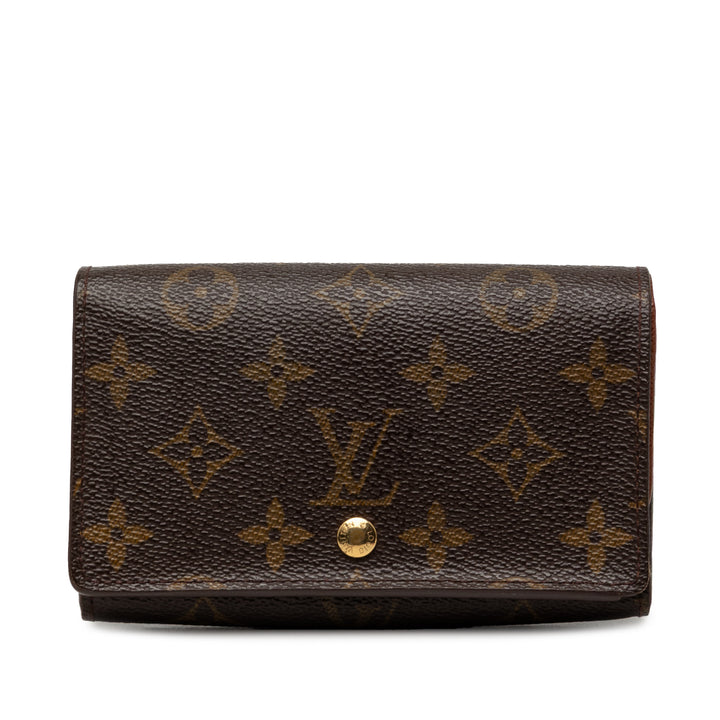 Louis Vuitton Monogram Porte Monnaie Tresor Portefeuille