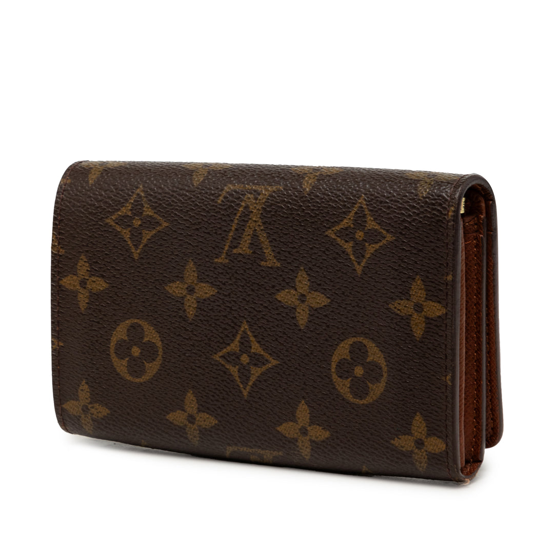 Louis Vuitton Monogram Porte Monnaie Tresor Portefeuille