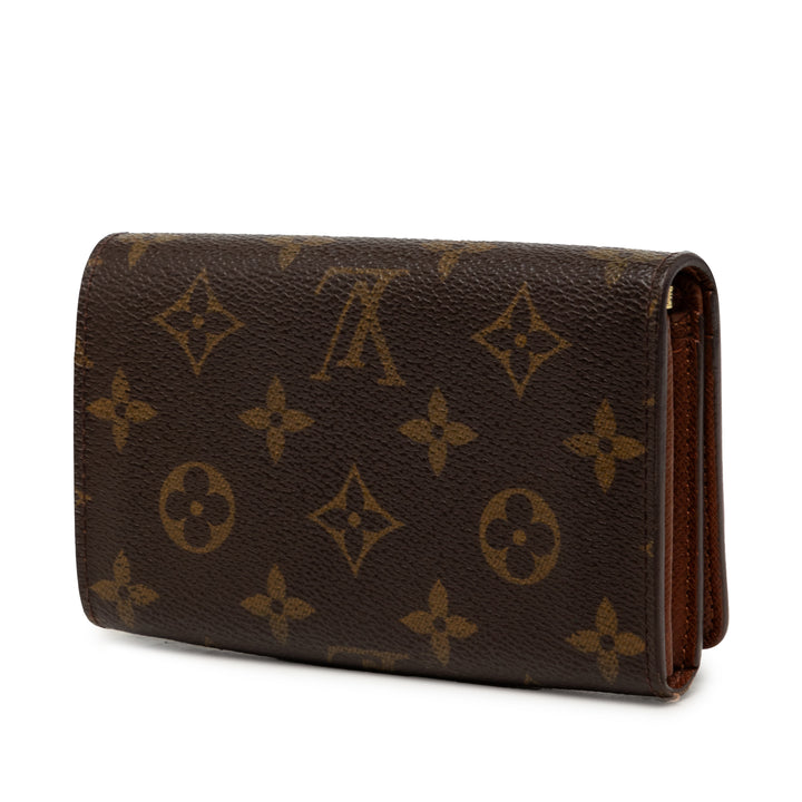 Louis Vuitton Monogram Porte Monnaie Tresor Portefeuille