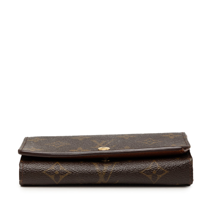 Louis Vuitton Monogram Porte Monnaie Tresor Portefeuille
