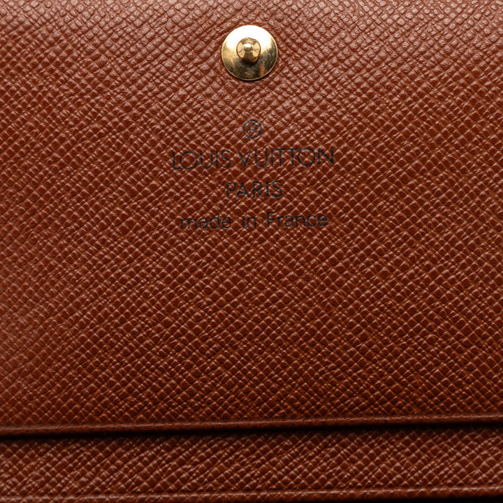 Louis Vuitton Monogram Porte Monnaie Tresor Portefeuille