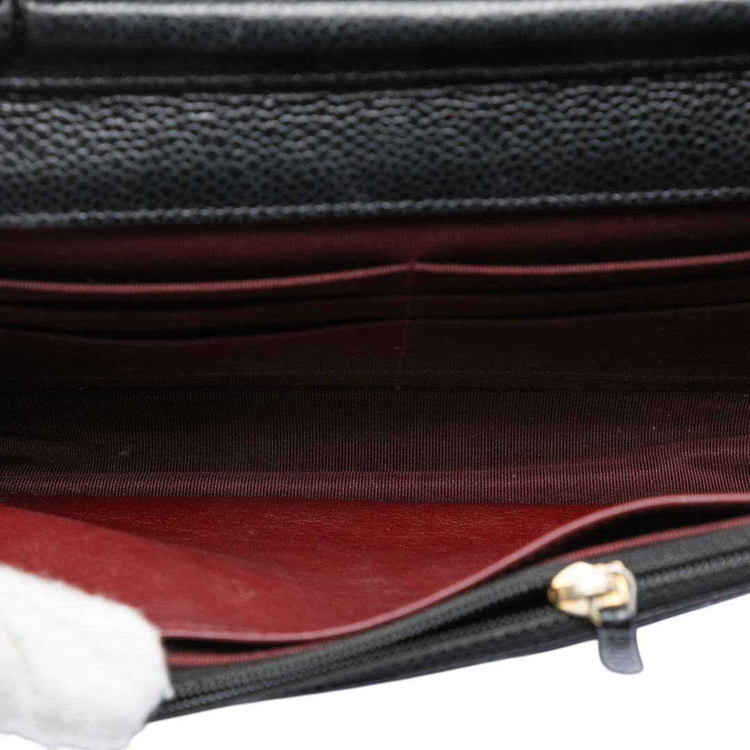 Chanel CC Matelassé Caviar Wallet on Chain