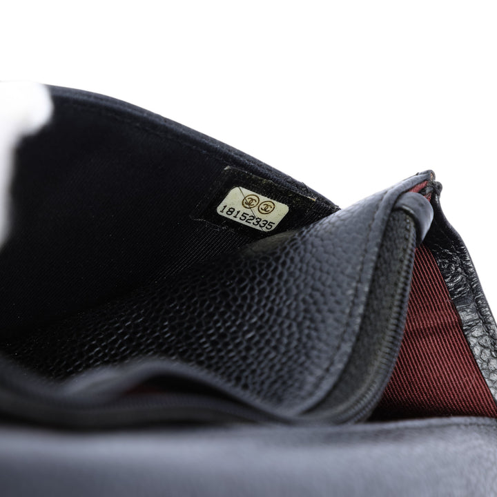 Chanel CC Matelassé Caviar Wallet on Chain