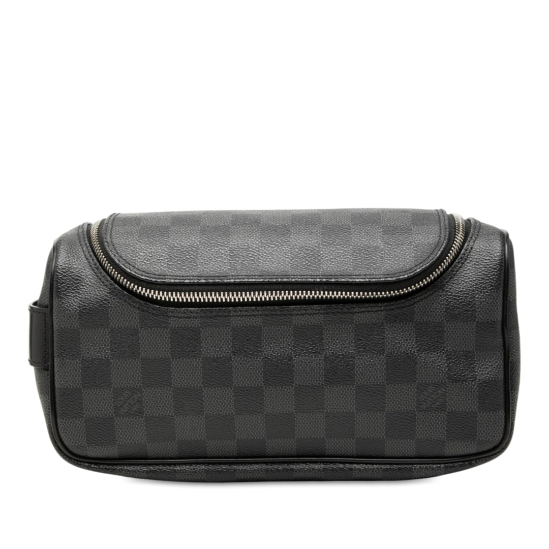 Trousse de toilette Damier Graphite Noir
