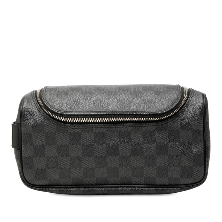 Trousse de toilette Damier Graphite Noir