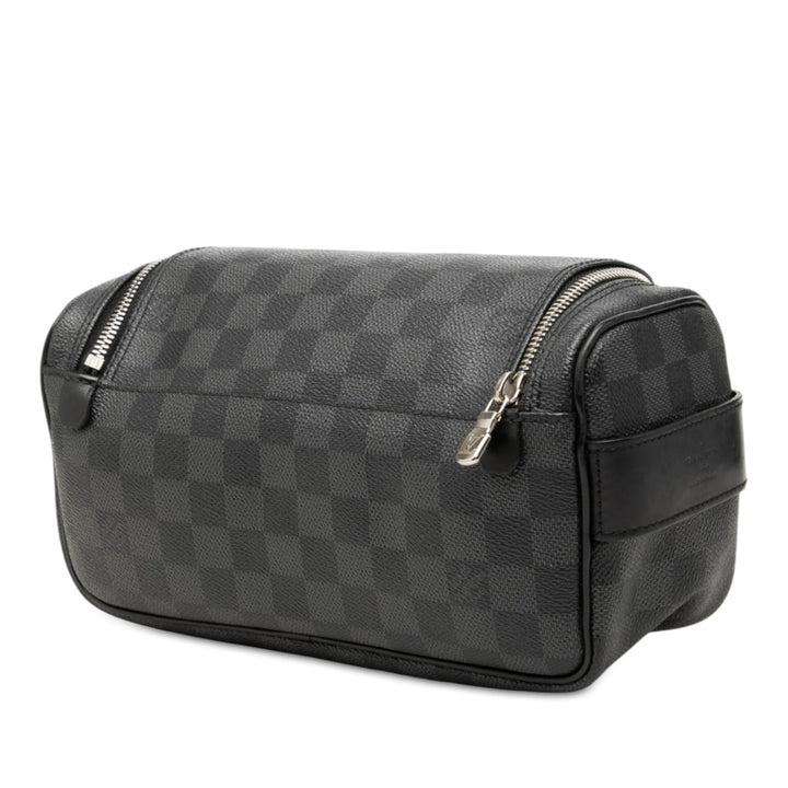 Trousse de toilette Damier Graphite Noir