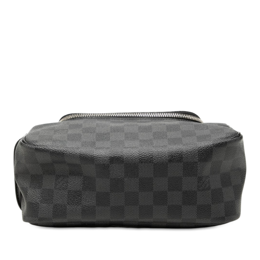 Trousse de toilette Damier Graphite Noir