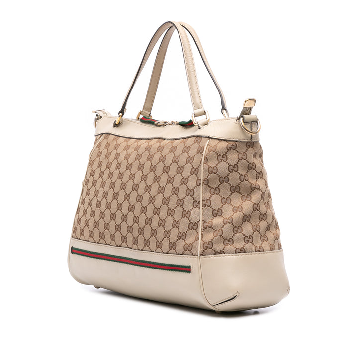 Gucci GG Toile Web Mayfair Sac cartable