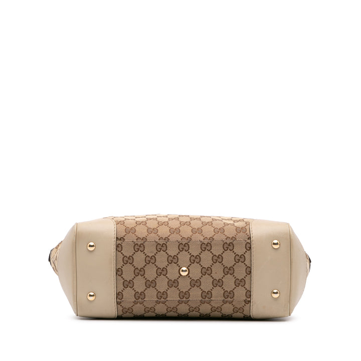 GG Canvas Mayfair Tote Brown - Gaby Paris