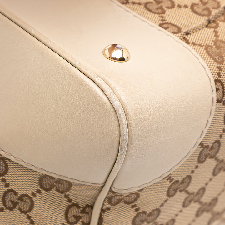 GG Canvas Mayfair Tote Brown - Gaby Paris