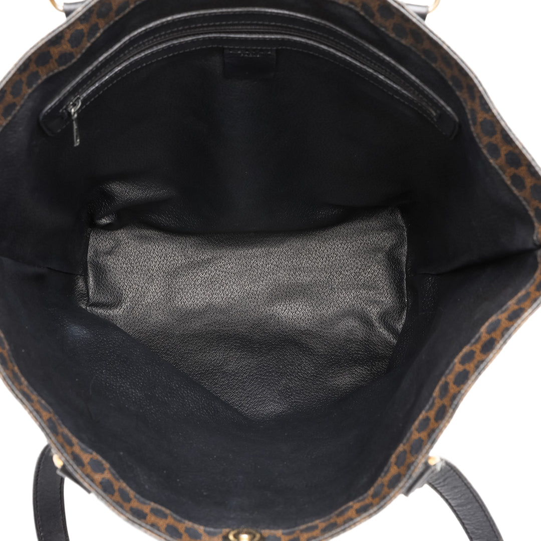 Celine Macadam Cabas Toile enduite Marron