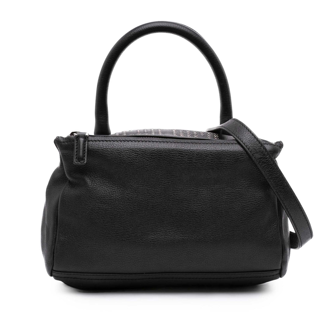 Grommets Pandora Sac Petit Cuir de chèvre Noir