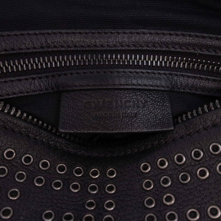 Grommets Pandora Sac Petit Cuir de chèvre Noir