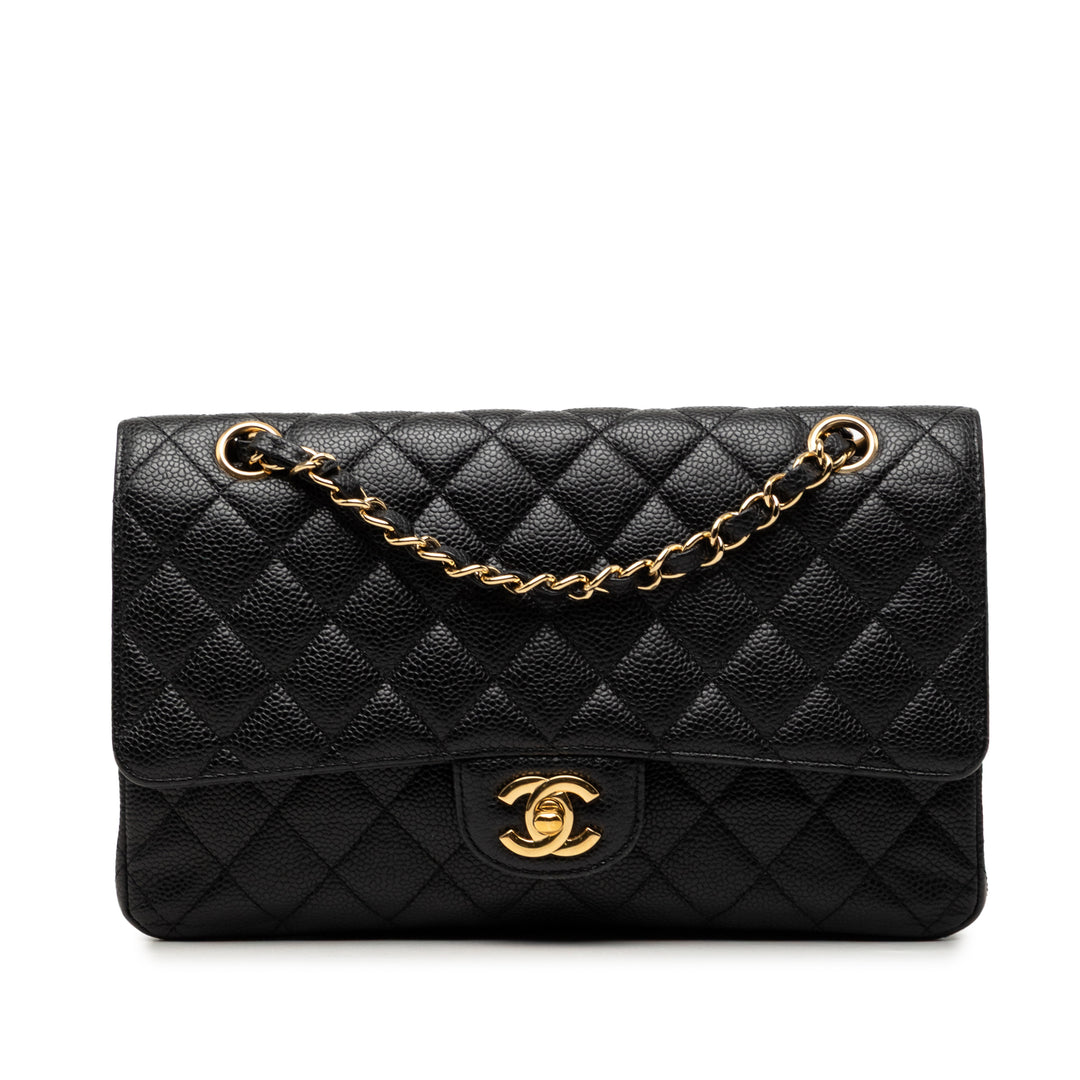 Chanel Medium Classic Caviar Double rabat