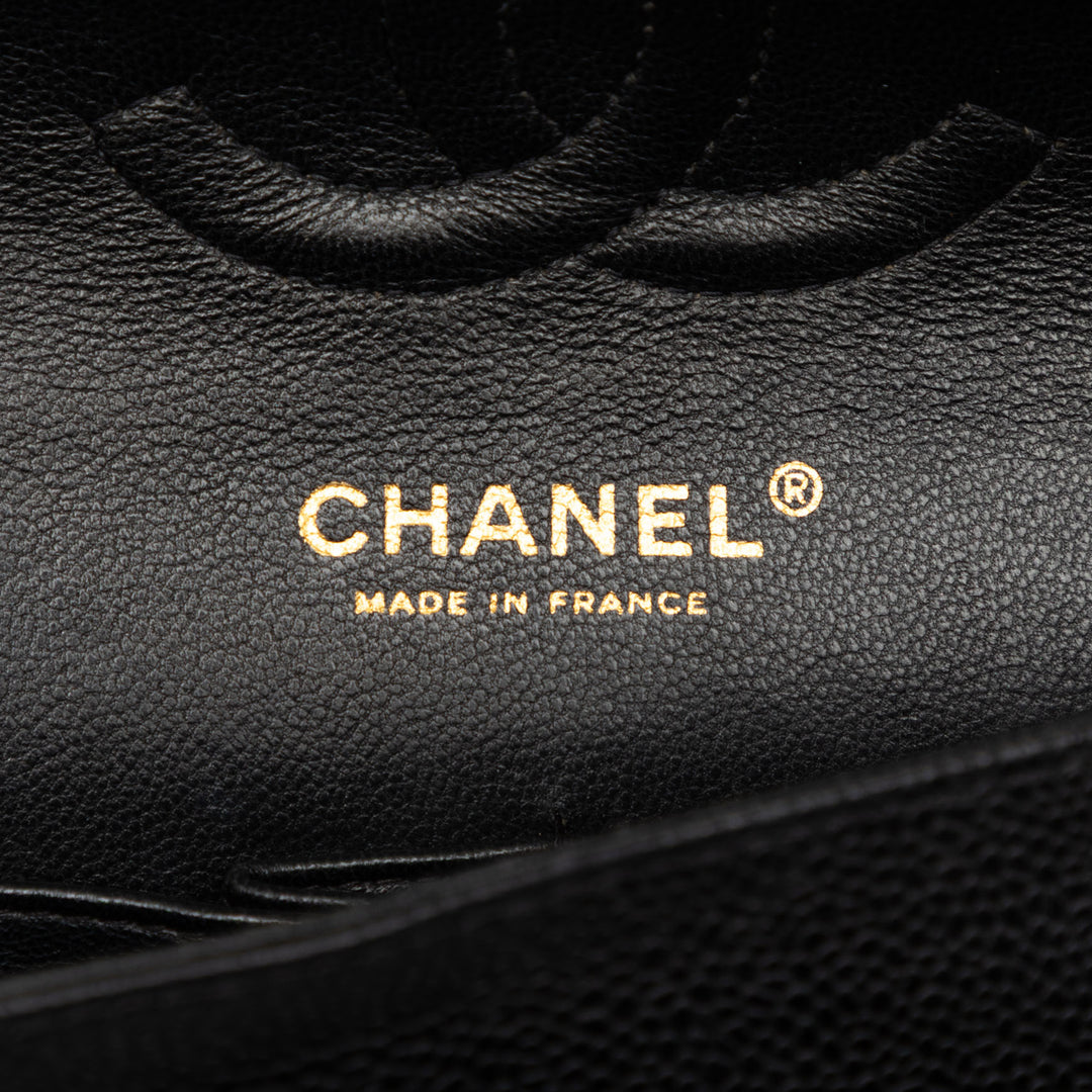Chanel Medium Classic Caviar Double rabat