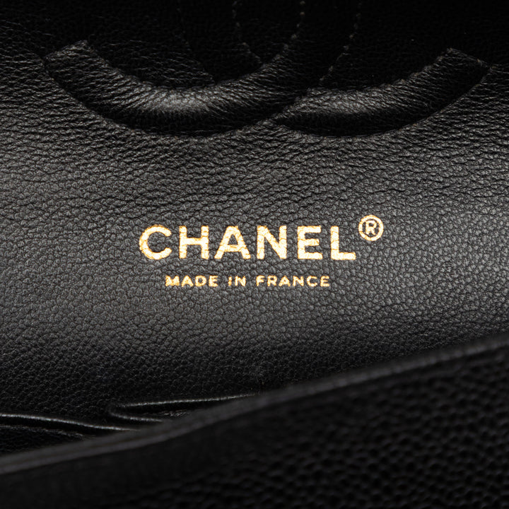 Chanel Medium Classic Caviar Double rabat
