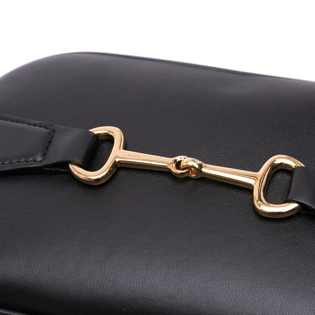 Leather Crecy Belt Bag Black - Gaby Paris