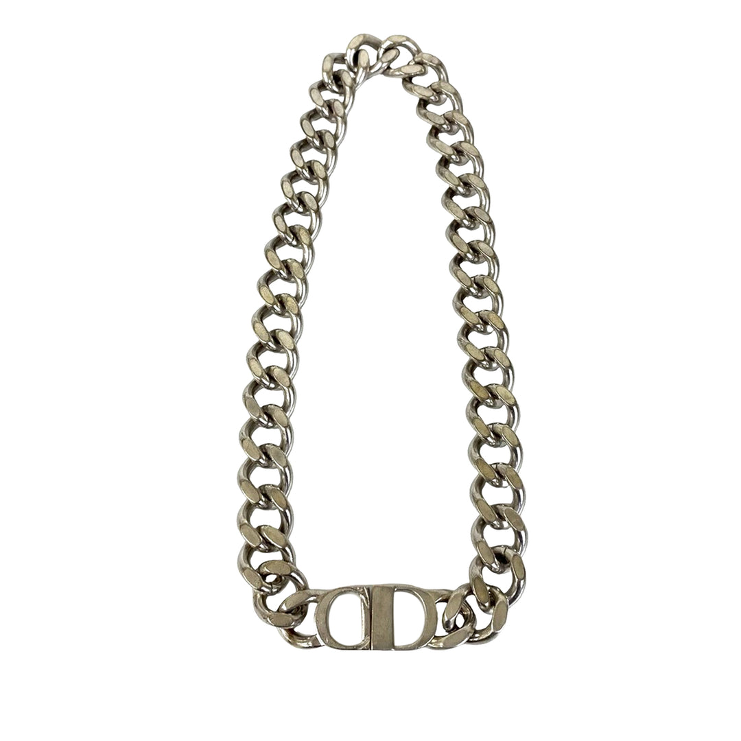 Dior plaqué CD Logo Chain Link Collier