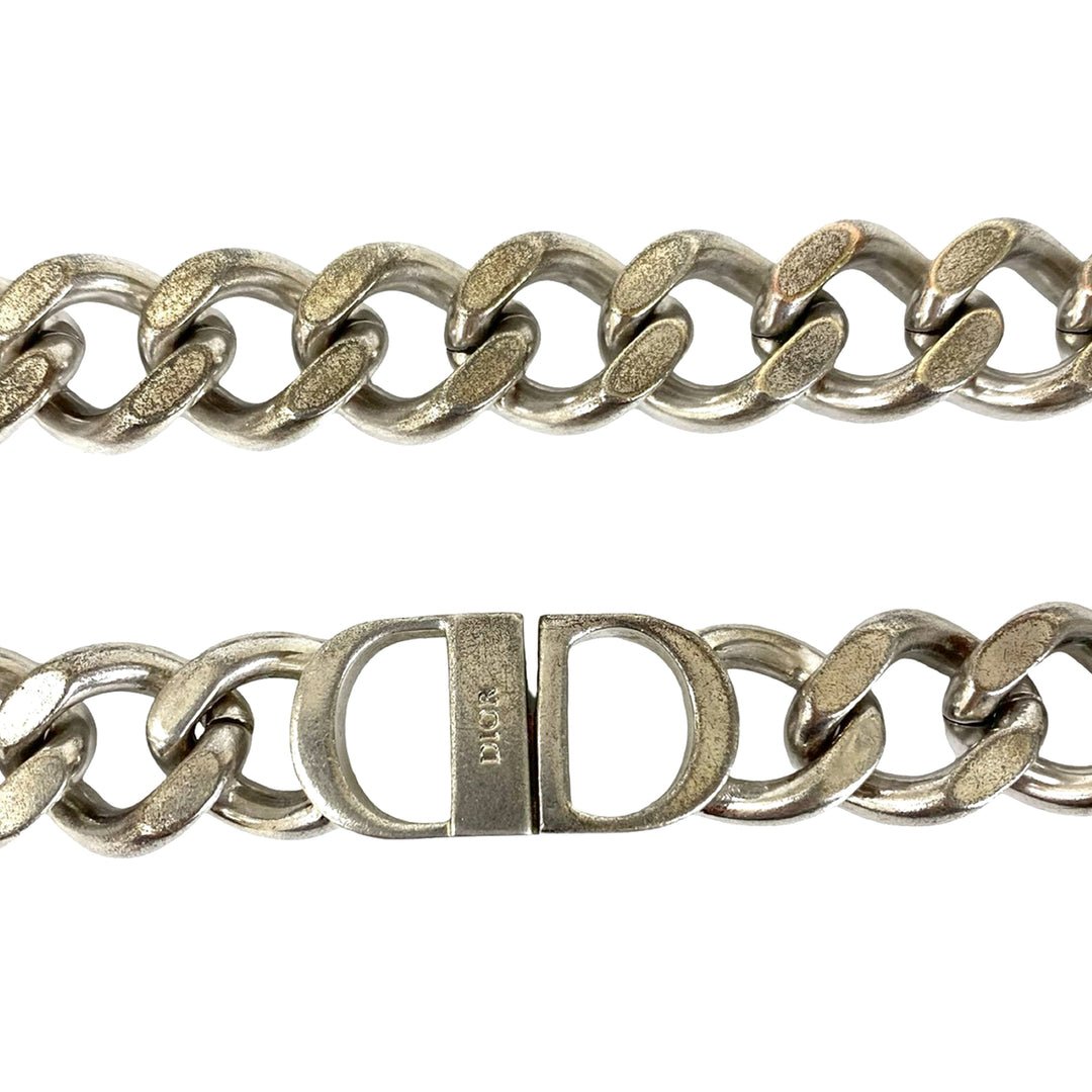 Dior plaqué CD Logo Chain Link Collier