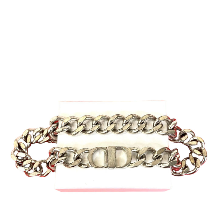 Dior plaqué CD Logo Chain Link Collier