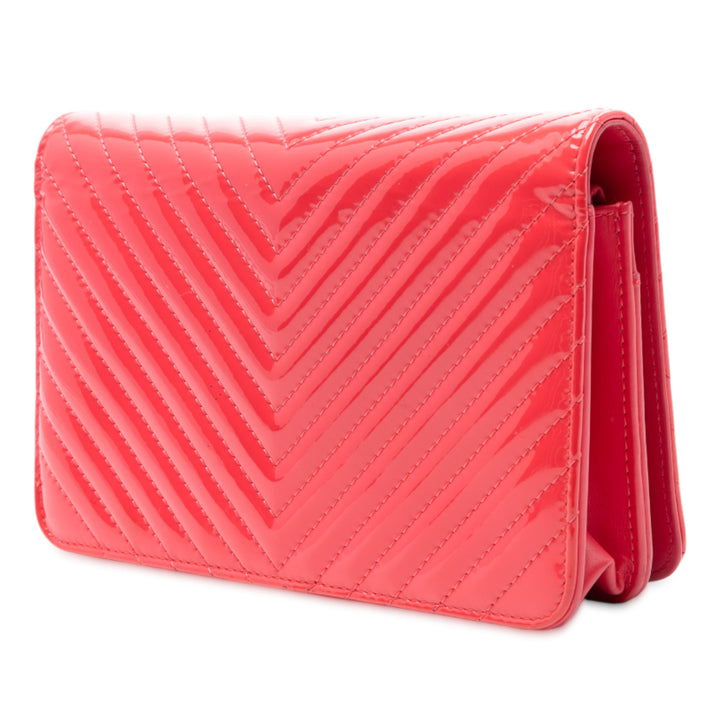 Chanel CC Diamond Matelassé Wallet on Chain Cuir