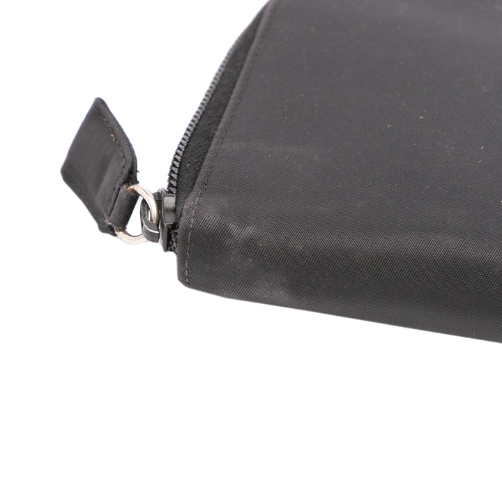 Tessuto Zip Around Long Wallet Black - Gaby Paris