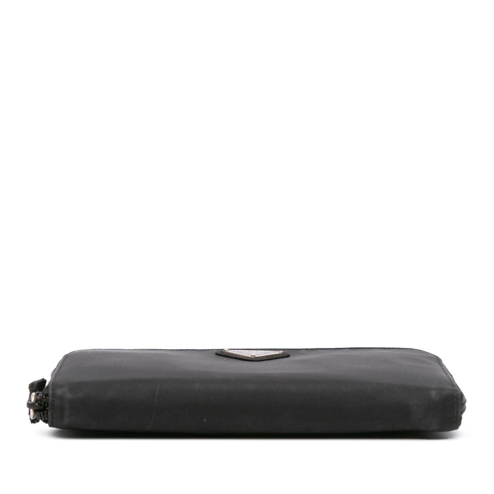Tessuto Zip Around Long Wallet Black - Gaby Paris