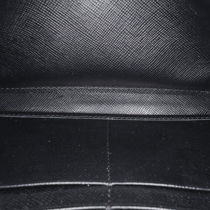 Tessuto Zip Around Long Wallet Black - Gaby Paris