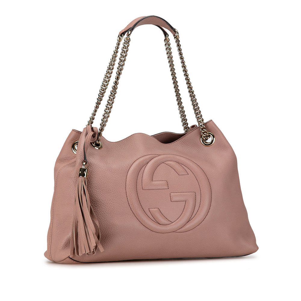 Medium Soho Chain Tote Pink - Gaby Paris